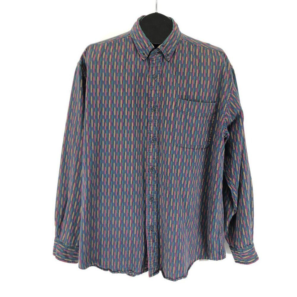 Vintage REI Long Sleeve Sitka Twill Shirt Men's XL 100% Cotton Outdoor Casual